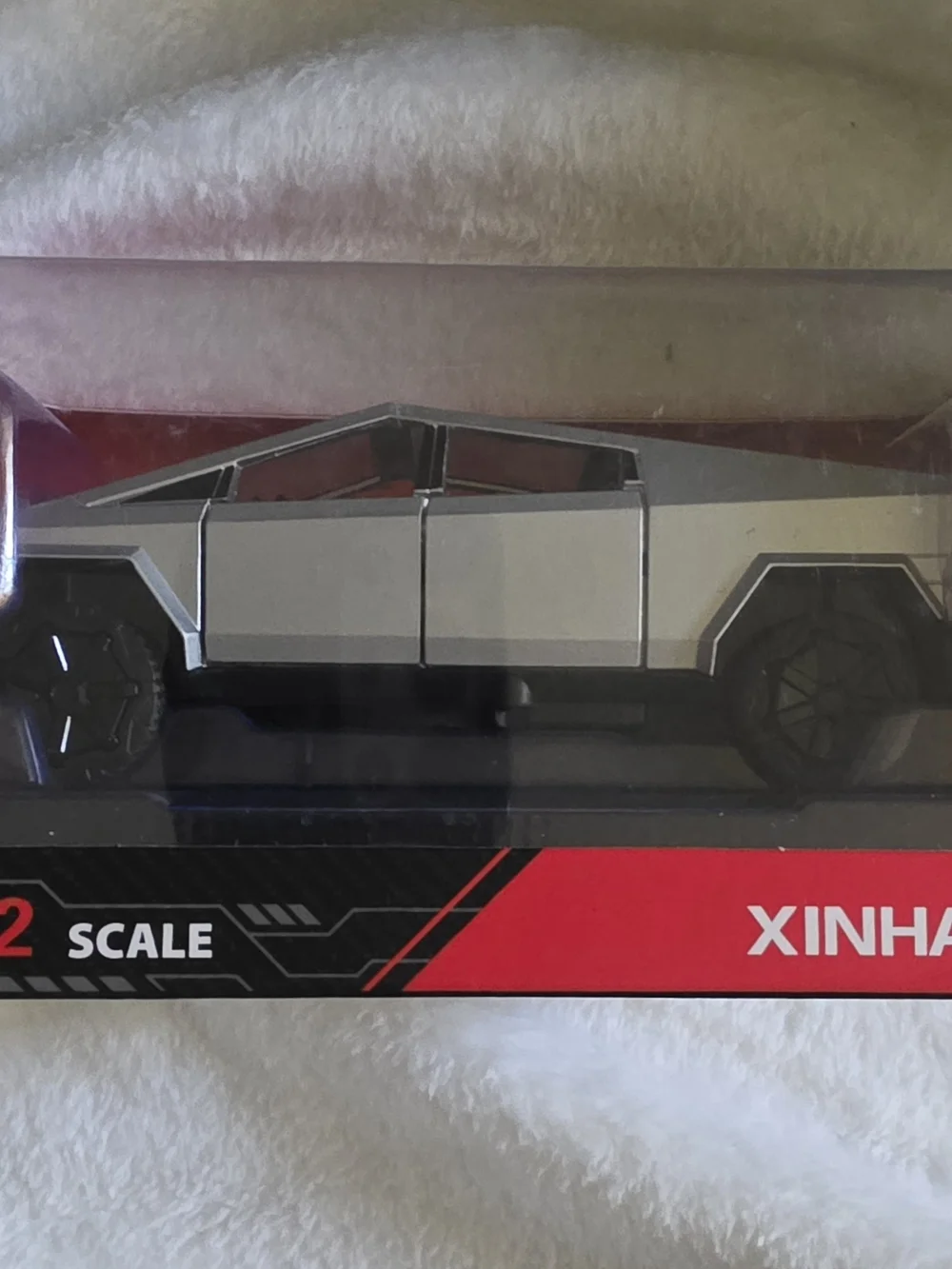 New Xinhaodi 1:32 Tesla Cybertruck Diecast Metal Model Car - Silver NIB